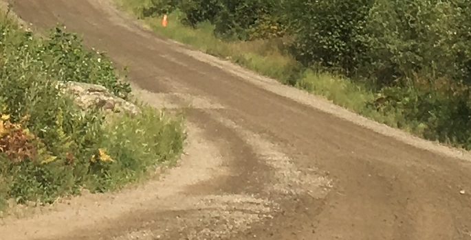 Country gravel road